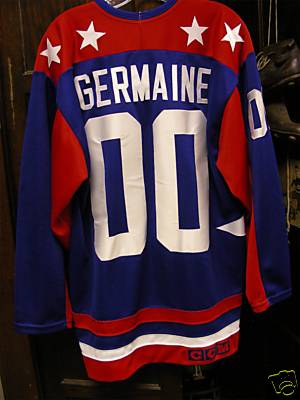 Guy Germaine 00 Ducks Deluxe Embroidered Hockey Jersey
